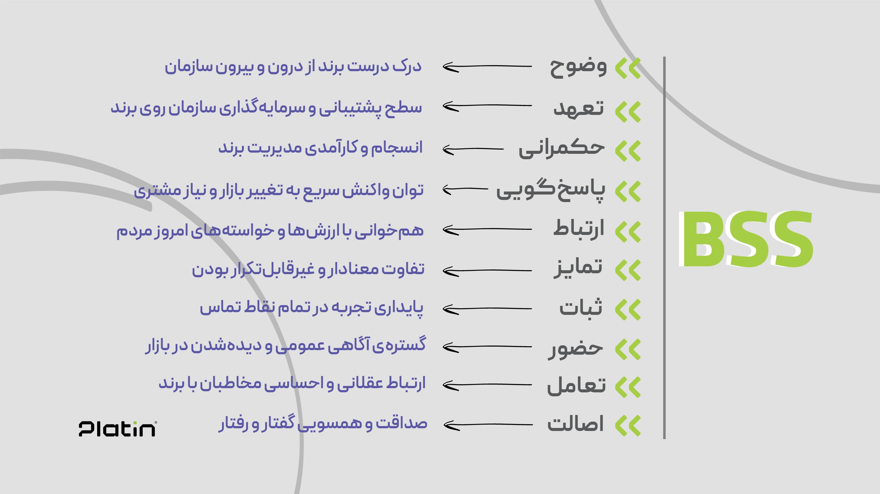 ده عامل تشکیل‌دهنده‌ی BSS